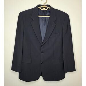 Brooks Brothers Brooksease black wool suit jacket blazer - 40R corporate dressy